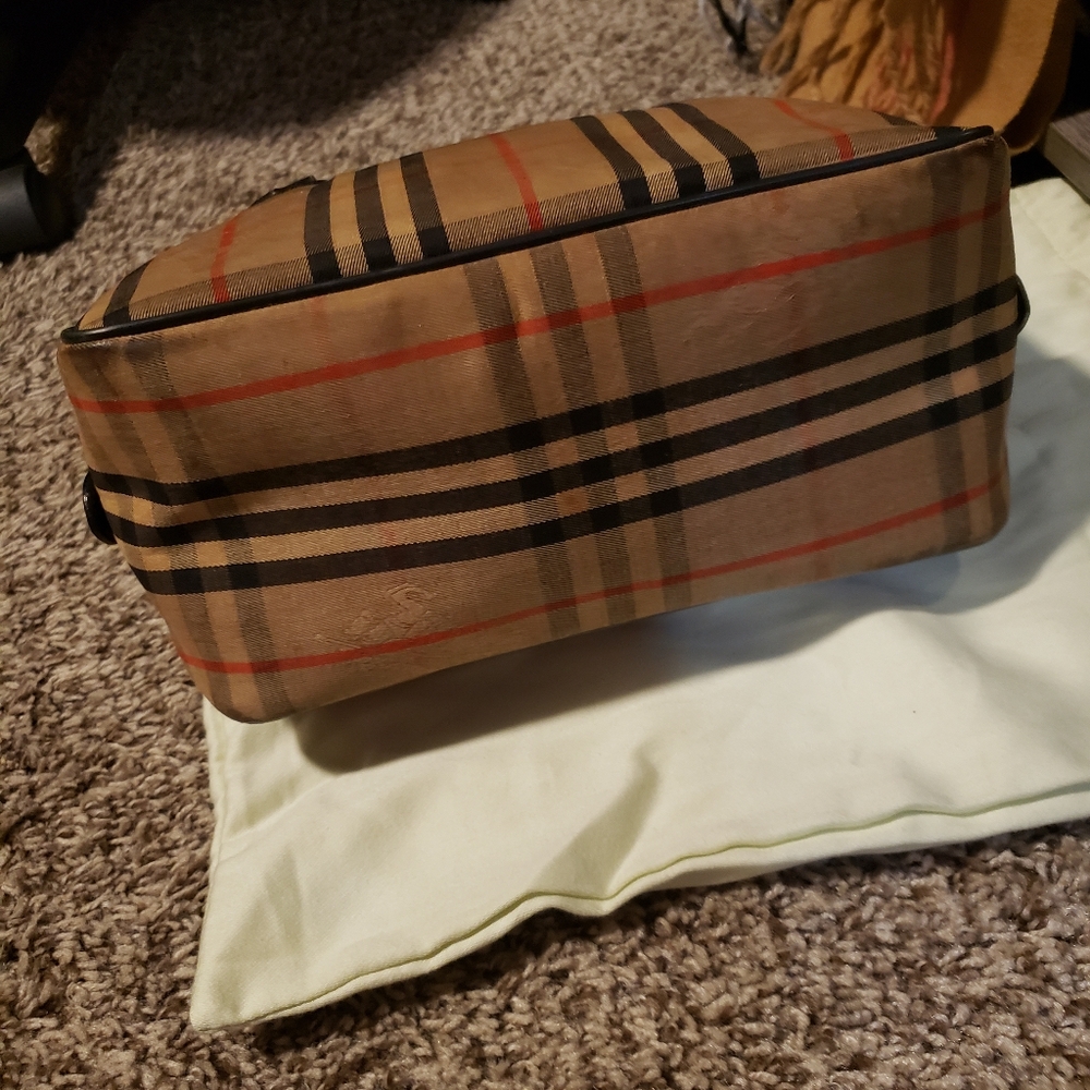 BURBERRY RARE Authentic Vintage Nova Check Limited Edition Boston Bag - Picture 4 of 9